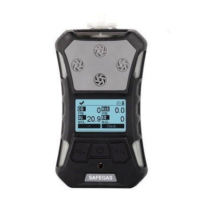 Portable 6 In 1 Gas Detector CH4, CO, CO2, H2S, NO2, O2 Pump And Diffusion Sampling