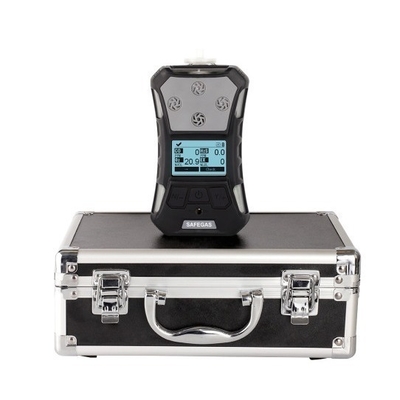 Portable 6 In 1 Gas Detector CH4, CO, CO2, H2S, NO2, O2 Pump And Diffusion Sampling