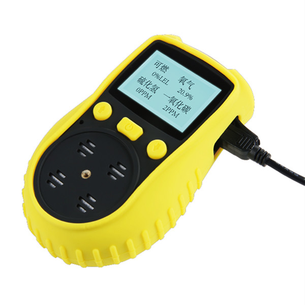 ABS Material 4 In 1 SO2 CO O2 H2S Multi Gas Detector With Data Logging Function